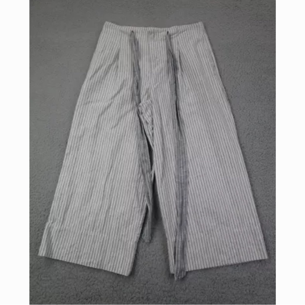 JW ANDERSON x Uniqlo Women's Striped Gray Cropped Pants Sz S